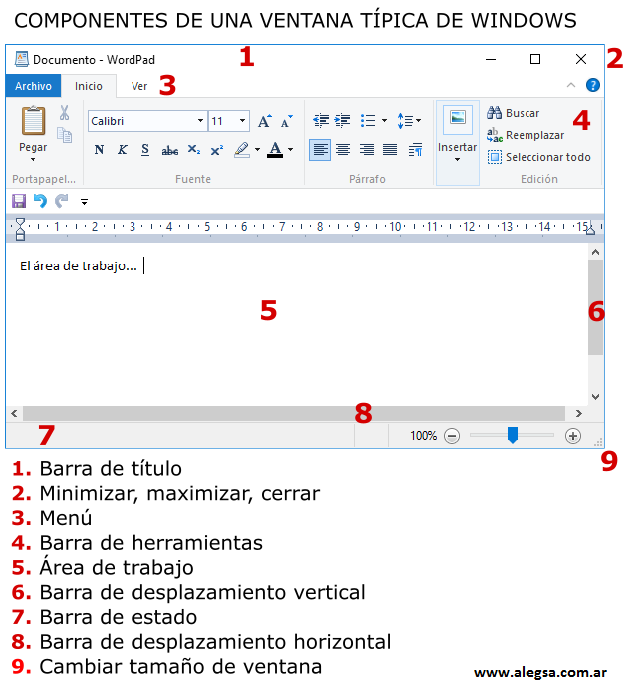 Elementos De L a Ventana Principal De Microsoft Word