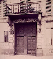 Balcon du 22 quai de Béthune à Paris, photo de Atget 1902