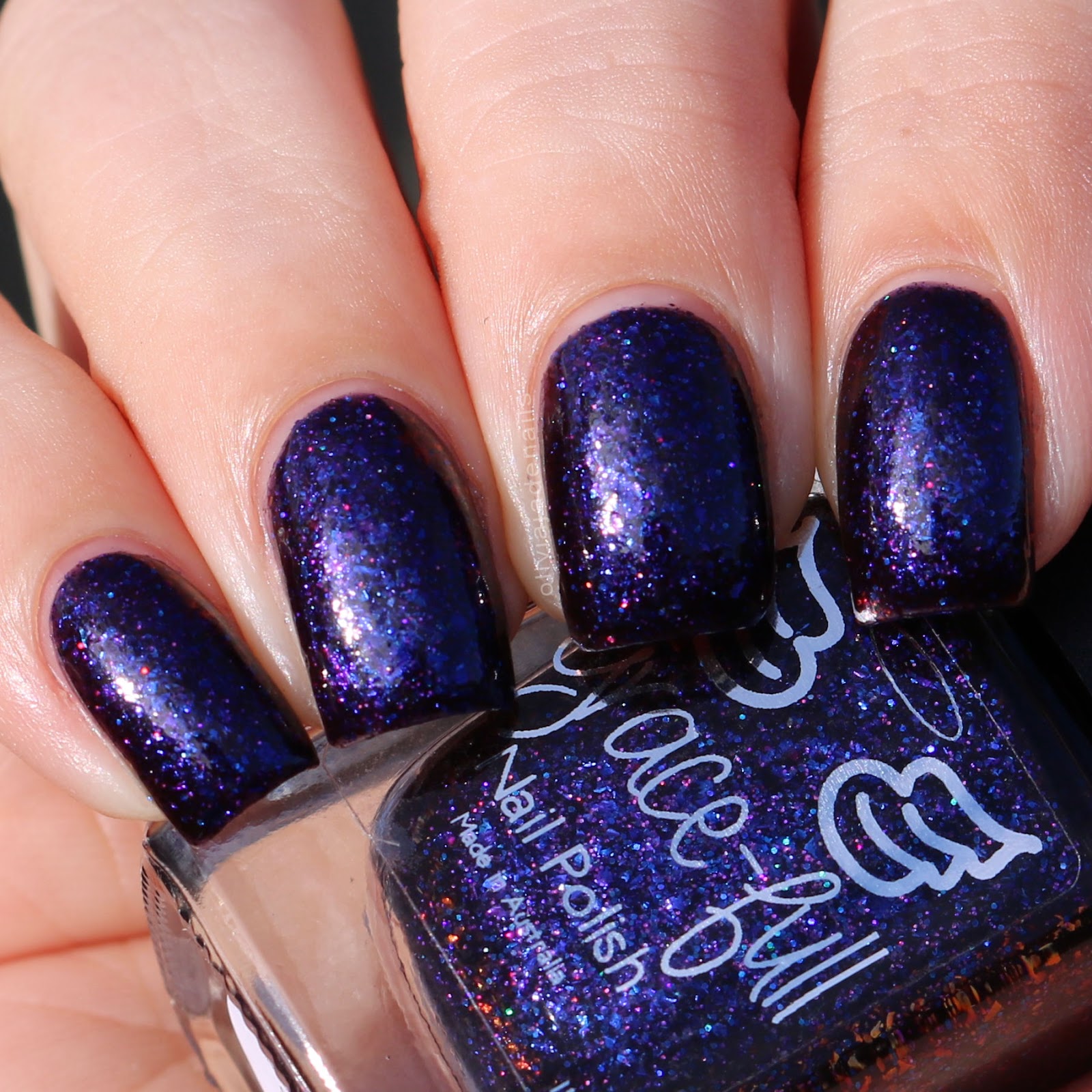 Grace-full Nail Polish Midnight Soiree swatched by Olivia Jade Nails