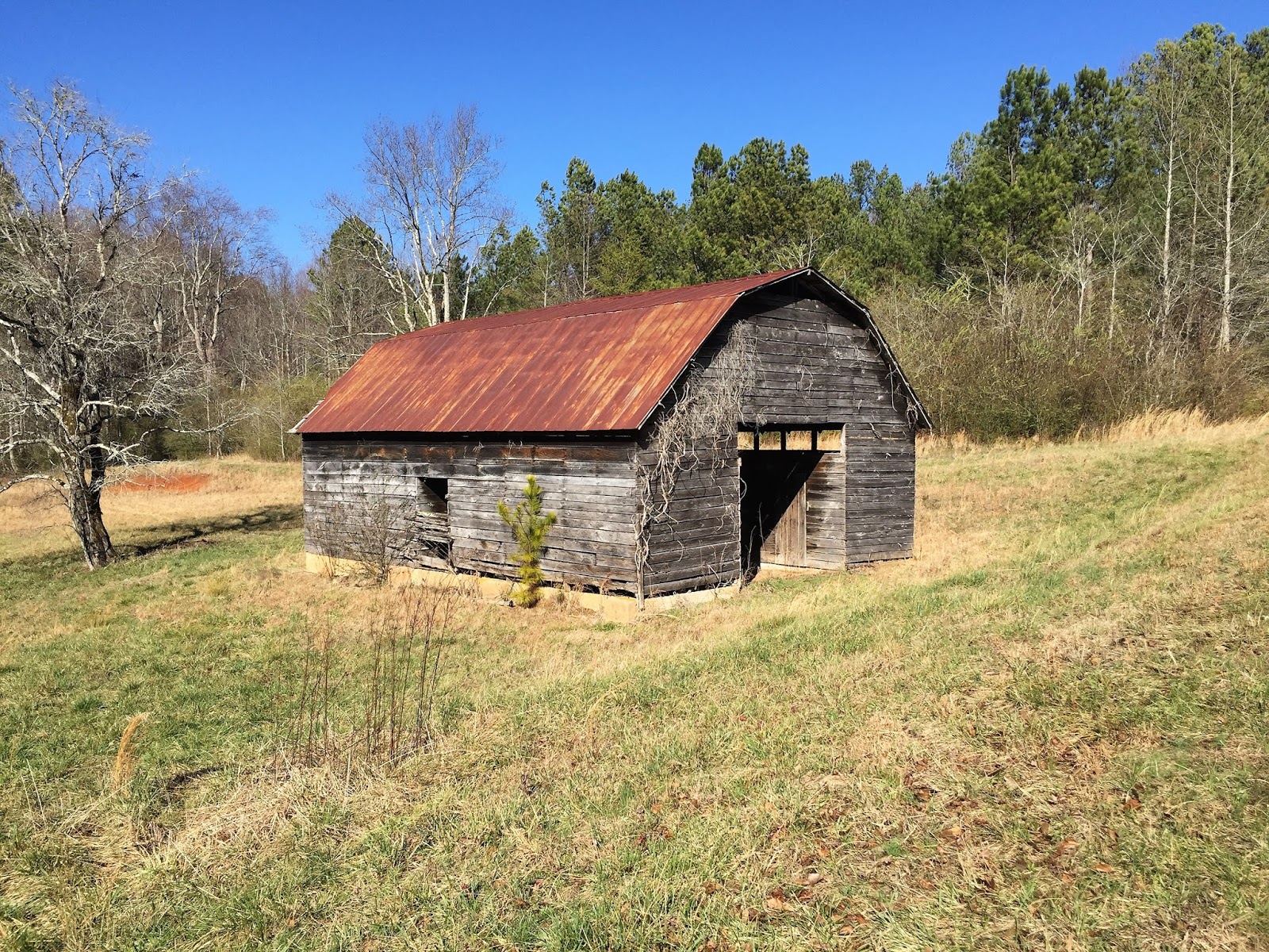Remnants of Southern Architecture Old Barn, Dawson County, GA