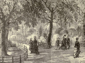 Flower walks, Kensington Gardens  from Old and New London by E Walford (1878)