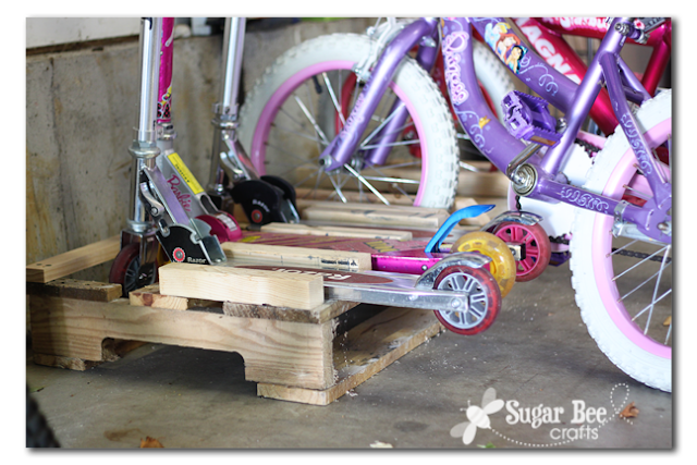 Scooter and Bike Rack - Sugar Bee Crafts
