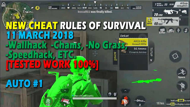 Cheat Rules of Survival 5.0 Update 11 maret 2018 ! Cheat Rules of Survival 5.0 Update 11 maret 2018 !