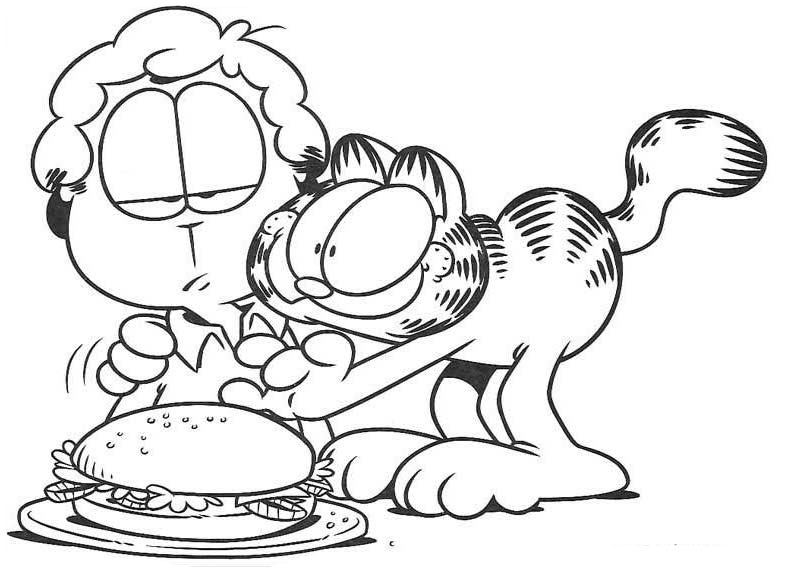 garfield coloring pages - photo #20