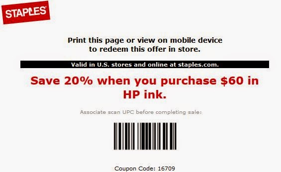 Staples Printable Coupons February 2015