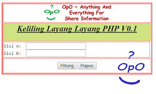 OpO - Menghitung Keliling Layang Layang Dengan Menggunakan PHP Dan HTML