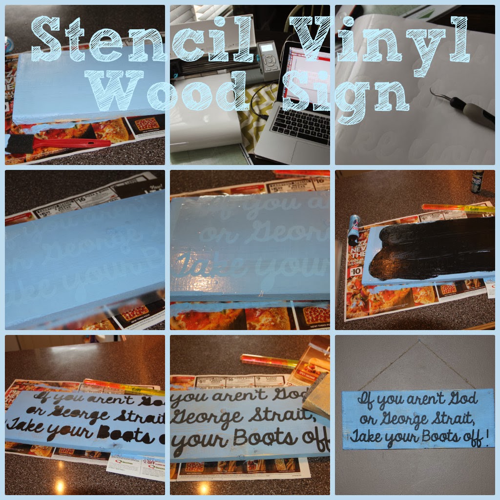 Create. Cook. Teach. Stencil Vinyl on Wood