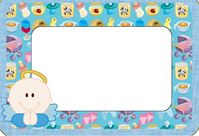 Angel Boy: Free Printable Invitations. Angel Boy: Free Printable Invitations, Labels or Cards.