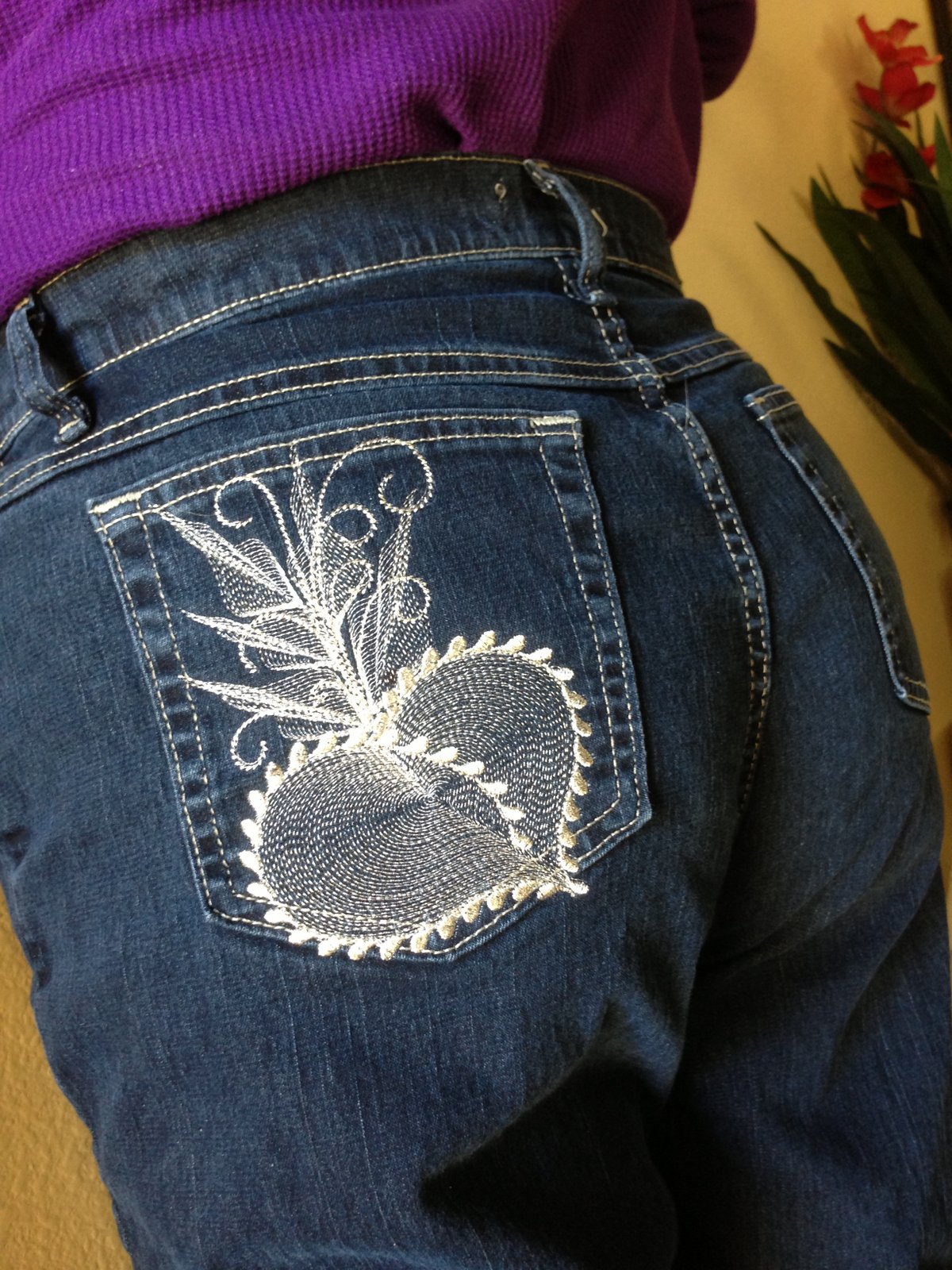 Embroidery On Jeans Diy | Embroidery Shops