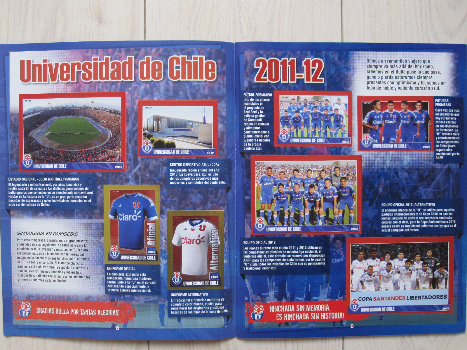 Only Good Stickers Album Oficial Universidad de Chile 20112012