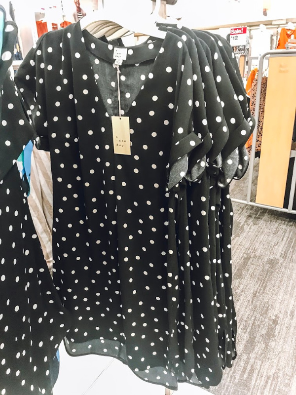 how to style a polka dot dress, target find, what to buy for spring, polka dot dress, north carolina blogger, style on a budget