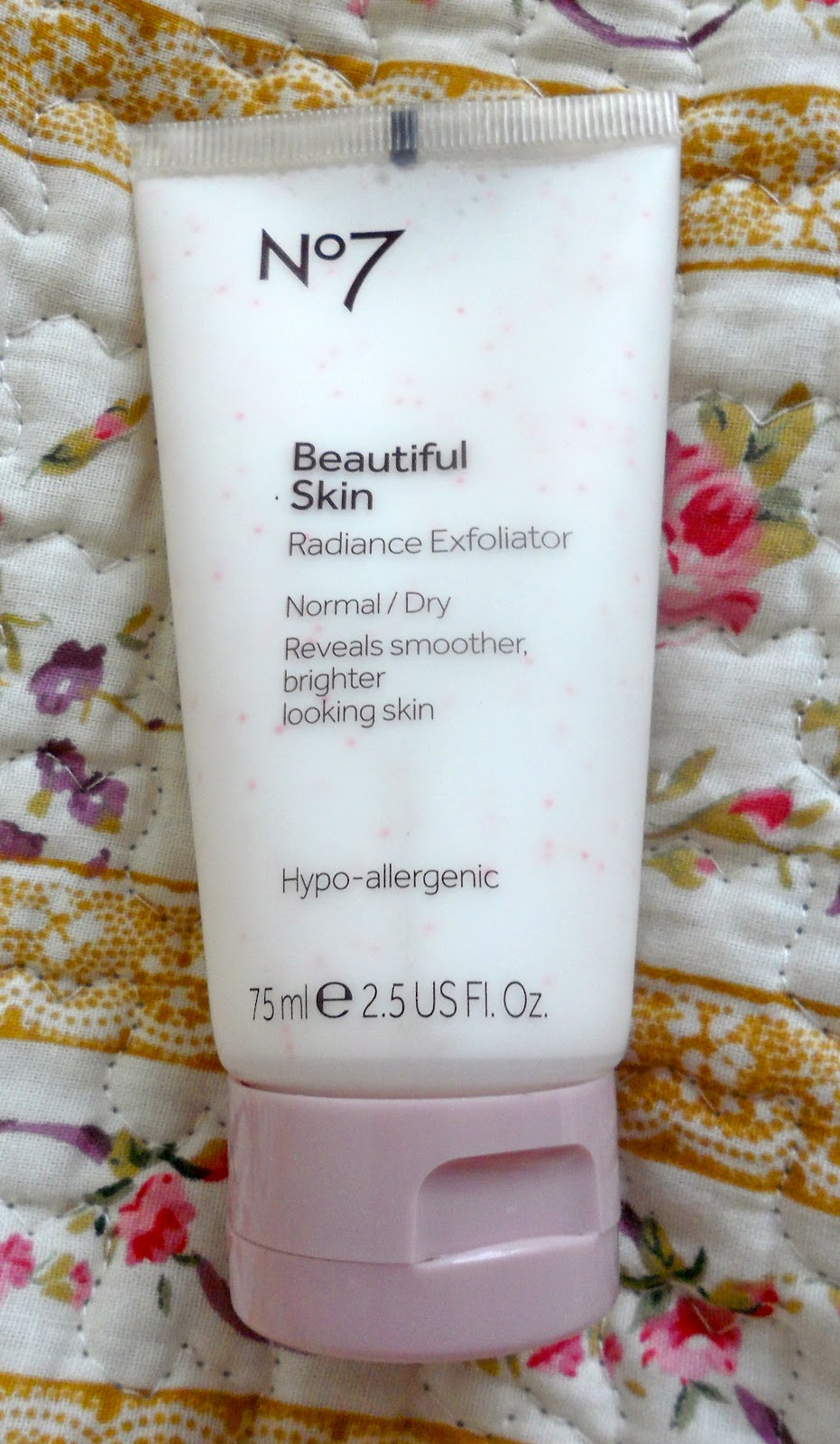 blink.pout.glow no7 'beautiful skin' radiance exfoliator