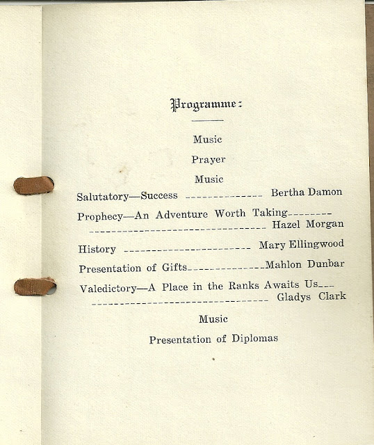 Heirlooms Reunited 1921 Commencement Exercises, Winterport Maine High