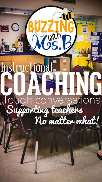 As an instructional coach, you'll have some tough conversations. How do you get teachers to participate in a coaching cycle when they don't even want you around? This post includes a big tip for getting you into classrooms when the doors had been closed to outside support. #instructionalcoach #coachingcycle