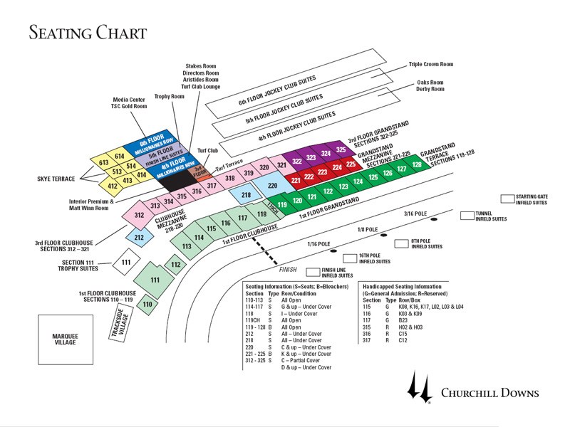 churchill downs seating chart