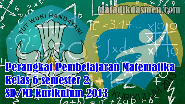 Perangkat Pembelajaran Matematika Kelas 6 semester 2 SD/MI Kurikulum 2013