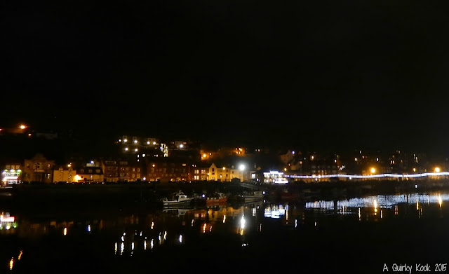 Whitby Harbour at night