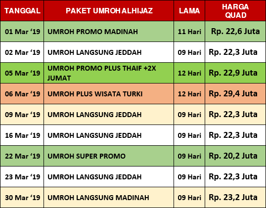 Paket Umroh Maret 2019 Travel Alhijaz Indowisata Paket Umroh 2017-2018 Travel Alhijaz Indowisata
