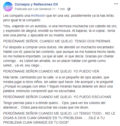Ser agradecido Reflexió