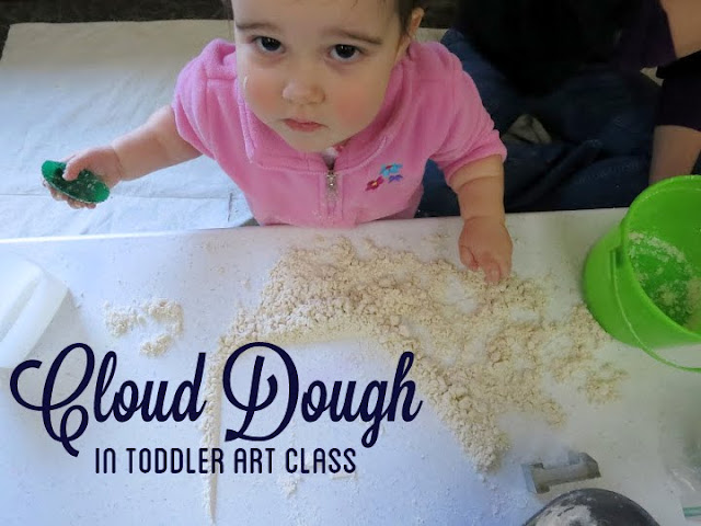 http://librarymakers.blogspot.com/2013/02/toddler-art-class-cloud-dough.html
