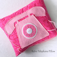 Floss & Fleece: Free printable pink telephone pillow pattern Free printable pink telephone pillow pattern