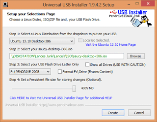 Universal USB Installer (UUI) Screenshots