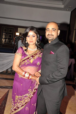 Sunidhi Chauhan's at her wedding reception