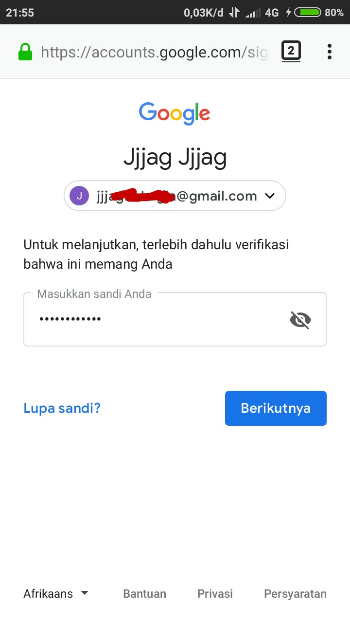 Cara Ganti sandi akun gmail google lewat hp android dengan sempurna