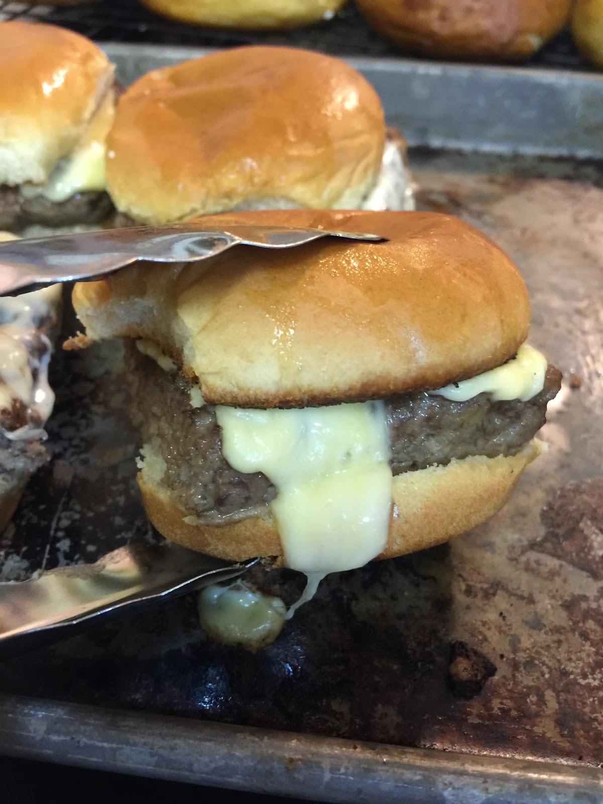 Tracy Cooks in Austin My cheeseburger sliders, yeah, they're 5 minutes