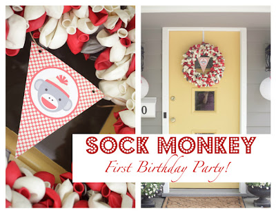 Kara s Party Ideas Vintage Sock Monkey 1st Birthday Party  - 81