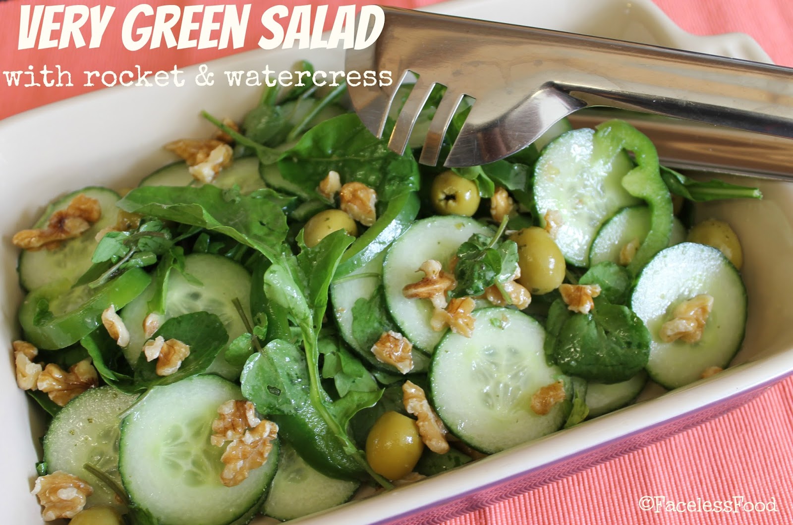 We Don't Eat Anything With A Face Very Green Salad with Rocket