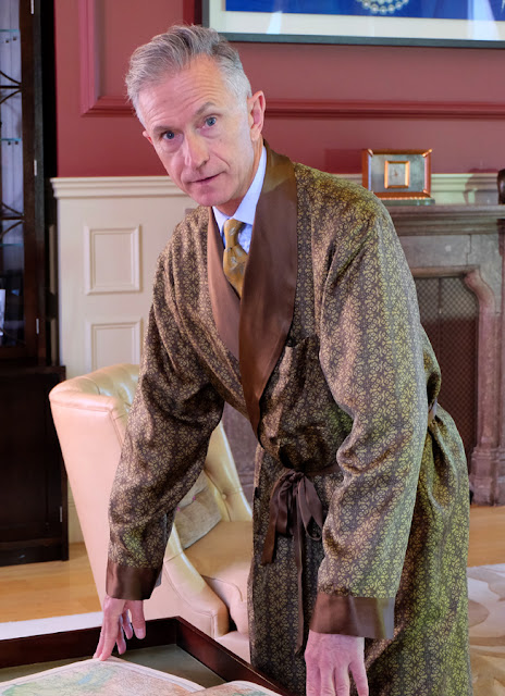Geoff Stocker Silk Dressing Gowns | Grey Fox