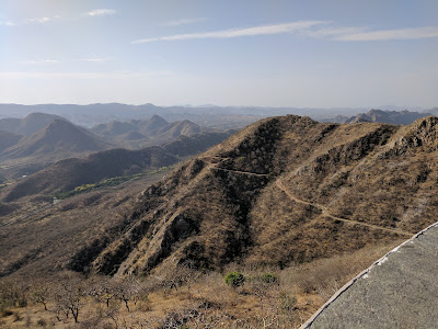 Backside view from Sajjan Garh Fort, Udaipur