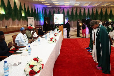 3 Photos: Pres Buhari, VP Osinbajo participate in formal handing over of RIO 2016 Olympic delegation