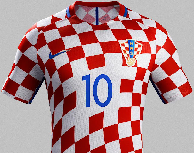 クロアチア代表 EURO2016 ユニフォーム-ホーム