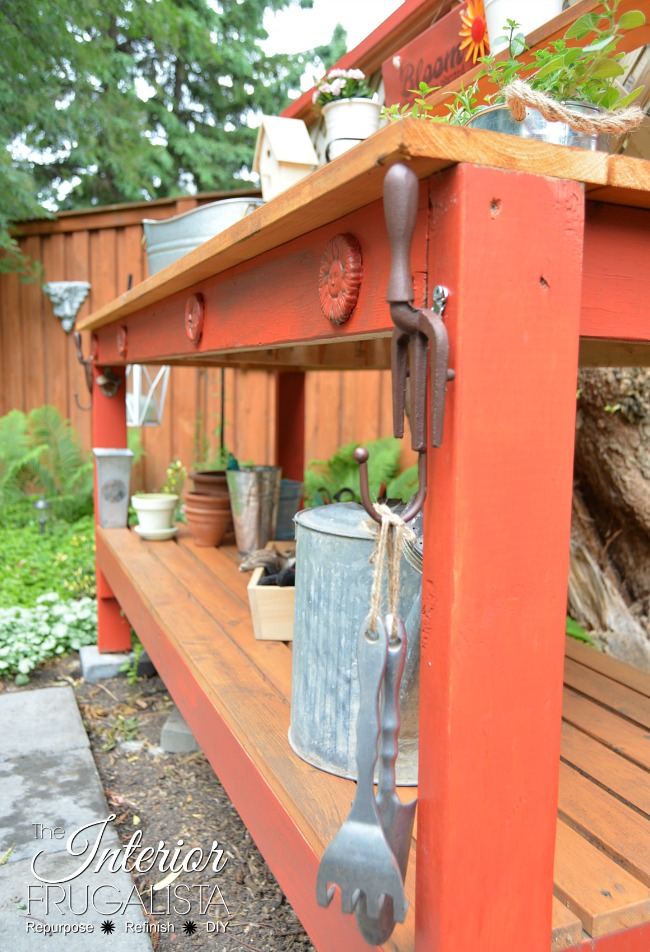 A Simple DIY Potting Bench You Can Make In A Day Interior Frugalista