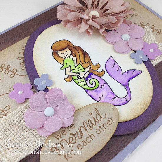 Cupcake Inspirations Challenge Sponsor! Mermaid Crossing Stamp set by Newton's Nook Designs