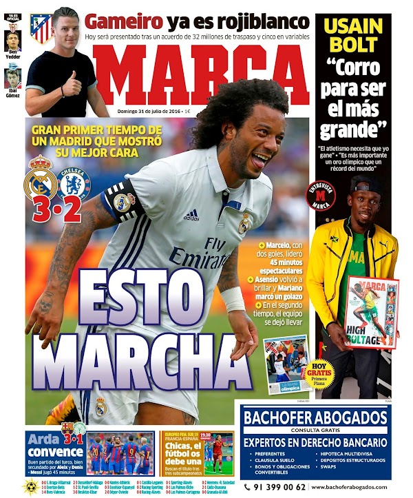 Real Madrid, Marca: "Esto marcha"