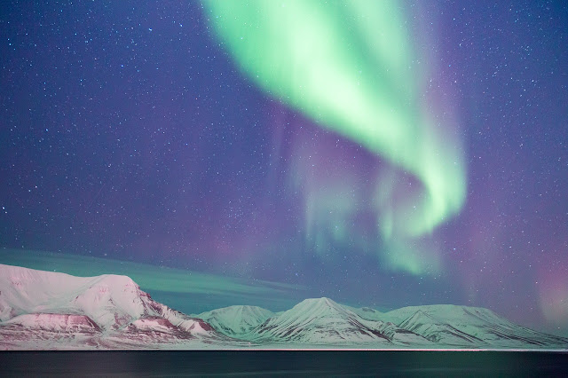  Isole Svalbard aurora boreale