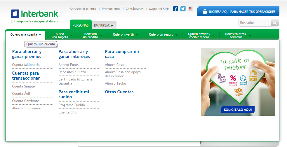 BANCA Y FINANZAS ¿QUE SERVICIOS OFRECE INTERBANK?