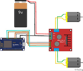 Technotech: Nodemcu Car Motor Control Using Smartphone Wifi(L298N)