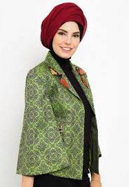 Baju Blazer Batik Kerja Dian Pelangi Modern Baju Blazer Batik Kerja Dian Pelangi Modern