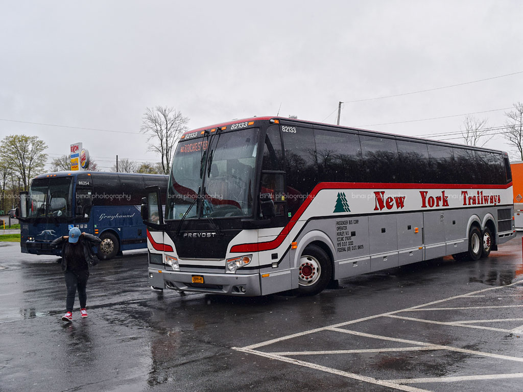 New York to Rochester on Trailways' Prevost