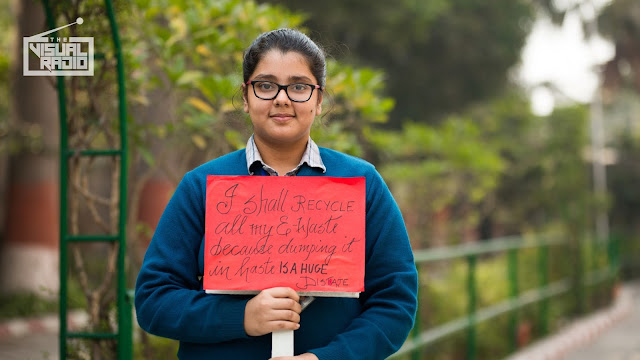 Student with her Pledge