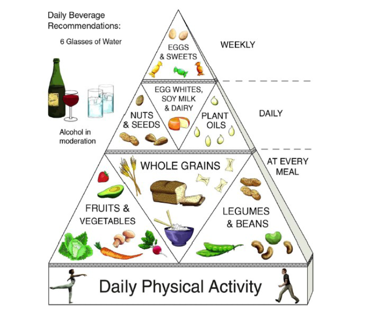 Lacto-ovo vegetarian pyramid food