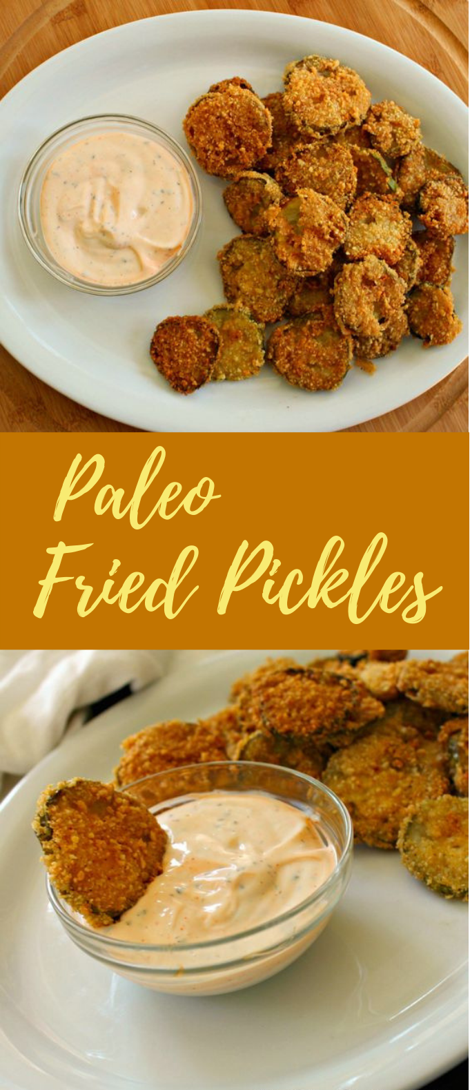 PALEO FRIED PICKLES #PaleoDiet #DietFood