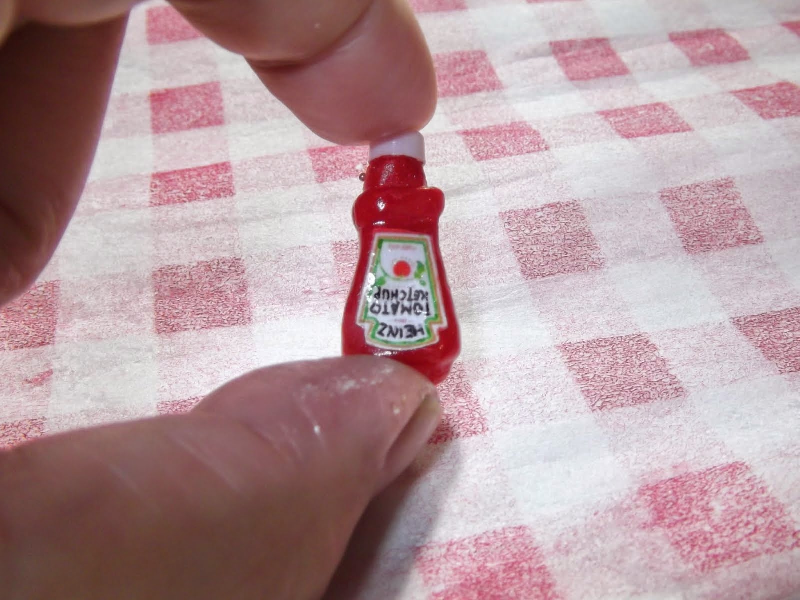 Miniature Heinz ketchup bottle