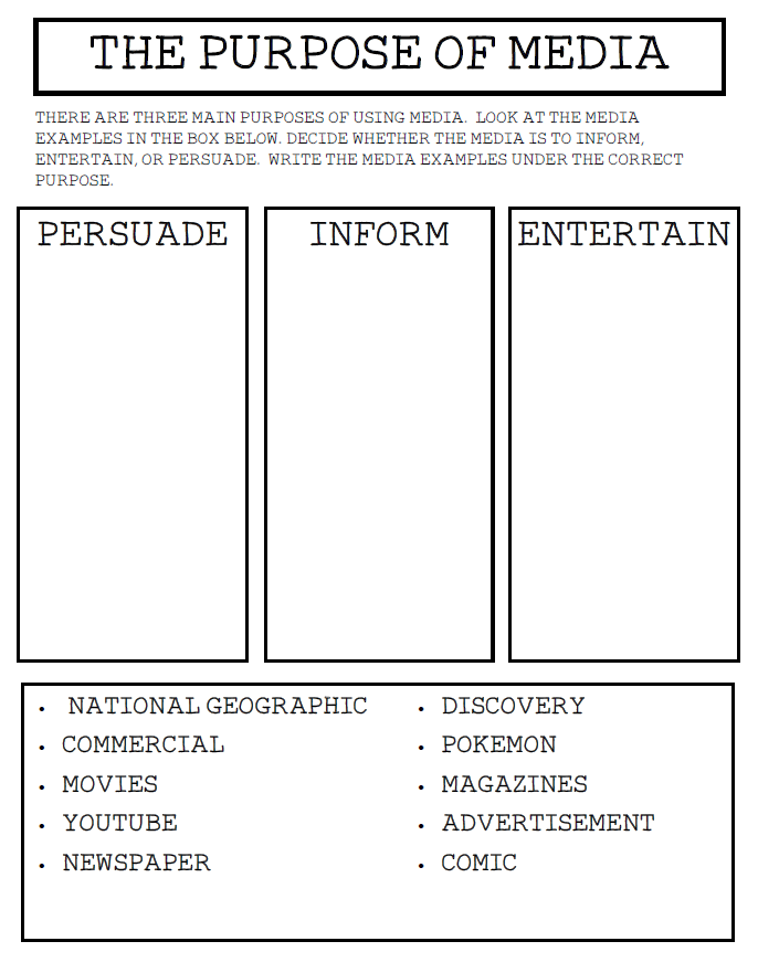 Jennifer's Teaching Tools: Media Literacy