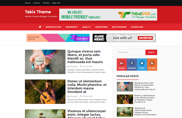 Takis Takis Blogger Template