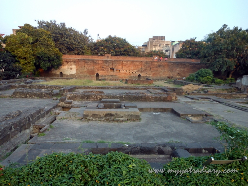 Stone remnants at Shaniwar wada fort, Pune Stone remnants at Shaniwar wada fort, Pune